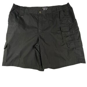 5.11 Tactical Cargo Shorts Mens 44 Black Ripstop Cotton Blend Utility 9 Inseam